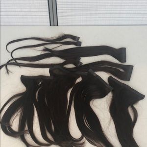Luxy Seamless Chocolate Brown hair extensions
